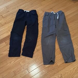 Cat & Jack Kids' Black and Gray Elastic Waist Pants